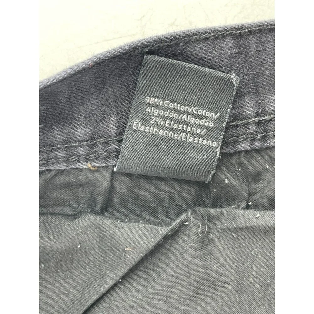 Calvin Klein Skinny Narrow Leg Women's Black Denim Button Fly Jeans Size 32Wx29